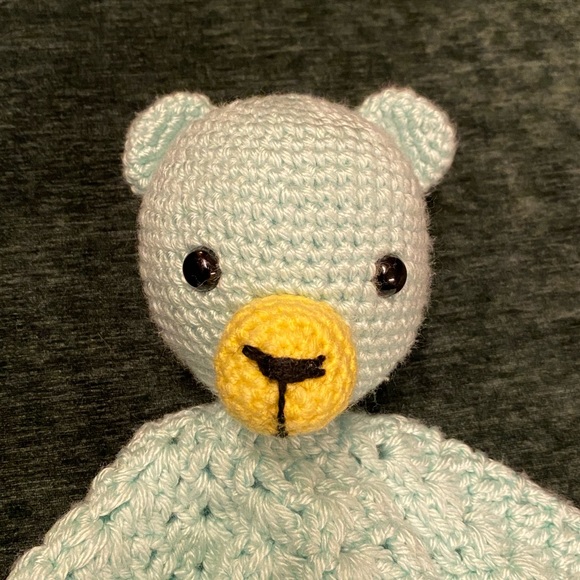 Handmade Bear Blanket Lovey - Picture 4 of 5